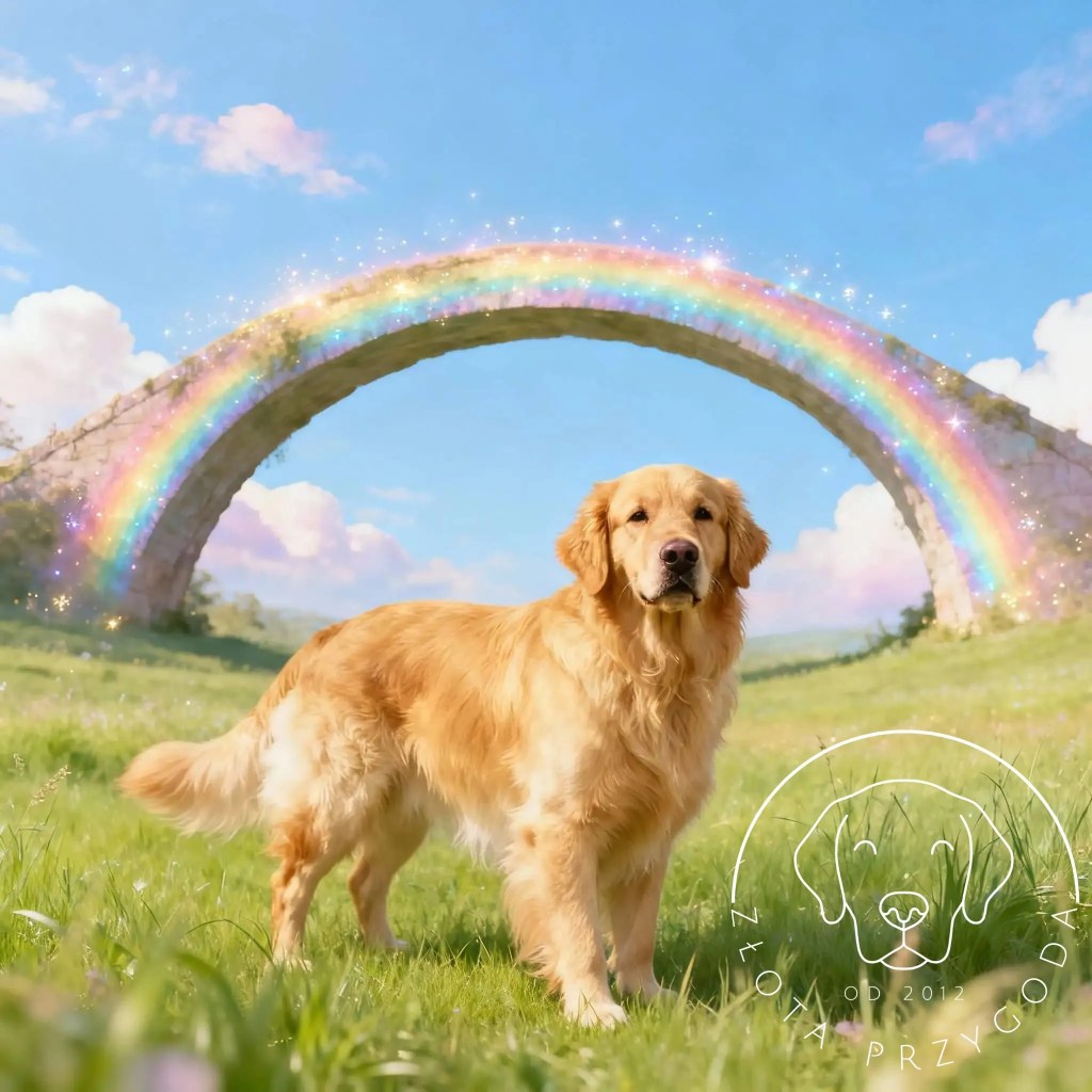 Pies za tęczowym mostem